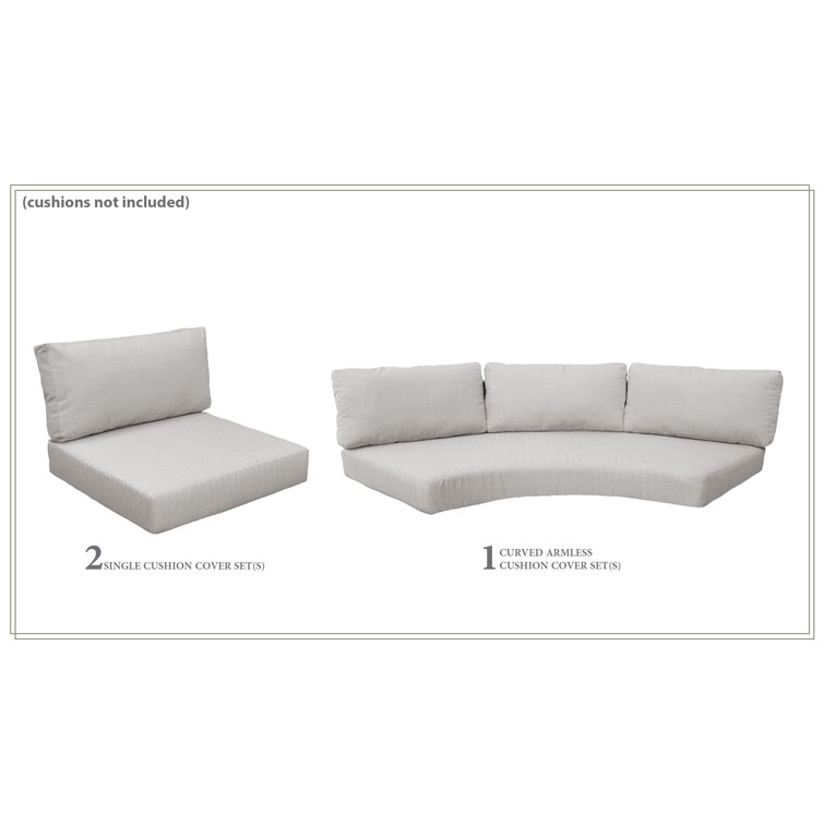 Sol 72 Outdoor™ Waterbury Outdoor Replacement Cushion Set Cushion Cover